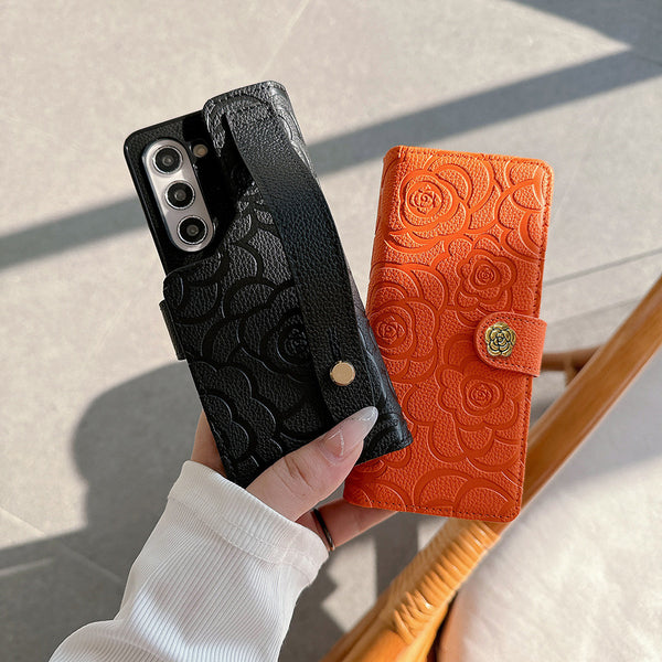 Elegant Floral Wallet Case for Z Fold